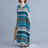 Women Holiday Beach Maxi Long Dress - Virtual Blue Store