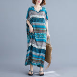 Women Holiday Beach Maxi Long Dress - Virtual Blue Store