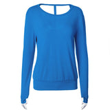 Loose Fit Backless Sport T-Shirt - Virtual Blue Store