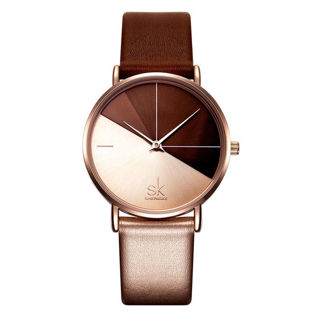 Women's Leather Wrist Watch - Virtual Blue Store