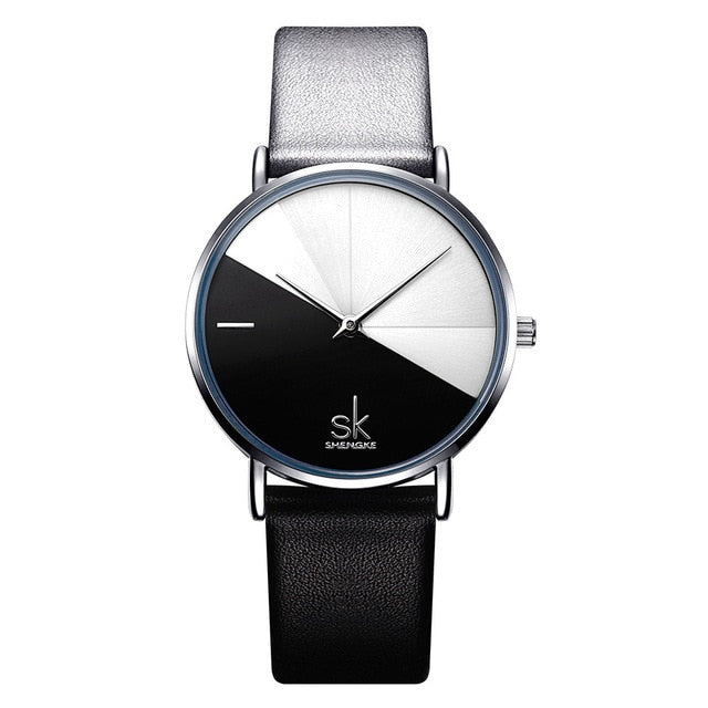 Women's Leather Wrist Watch - Virtual Blue Store