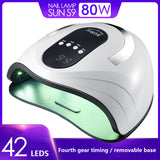 SUN S9 80W Nail Lamp Led UV Lamp with 42leds For Nails Dryer Drying Nail Polish Lamp 30s/60s/99s Auto Sensor Manicure Tools
