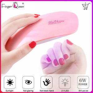 6w Nail Lamp For Manicure UV LED Nail Lamp For Nail Art USB Nail Dryer For Drying Gel Polish Varnish Hybrid Mini Ice Lamp - Virtual Blue Store
