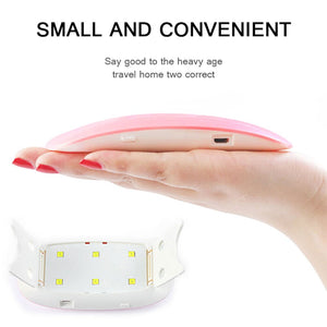 6w Nail Lamp For Manicure UV LED Nail Lamp For Nail Art USB Nail Dryer For Drying Gel Polish Varnish Hybrid Mini Ice Lamp - Virtual Blue Store