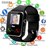 X7 Bluetooth Smart Watch with Camera Support SIM TF Card Touch Screen Alarm Clock Sleep Monitoring Sport Watch for Kid Men Women - Virtual Blue Store