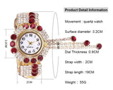 2021 Top Brand Luxury Rhinestone Bracelet Watch Women Watches Ladies Wristwatch Relogio Feminino Reloj Mujer Montre Femme Clock - Virtual Blue Store