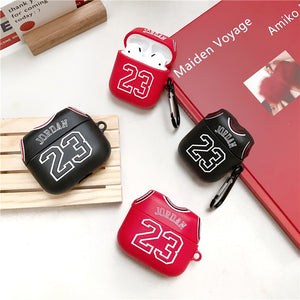 3D Hot sport basketball Jordan 23 Silicone cover for airpods pro 3 keychain cute case for airpods 1 2 Wireless charging bag - Virtual Blue Store