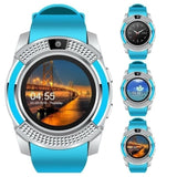 Smart Watch Men Bluetooth Sport Watches Women Ladies Rel Gio Smartwatch with Camera Sim Card Slot Android Phone PK DZ09 Y1 A1 - Virtual Blue Store