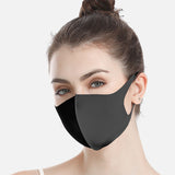 Black Mouth Mask Breathable Unisex dust-proof Sponge Face Masks Reusable Anti Pollution Shield Wind Proof Mouth Cover washable - Virtual Blue Store