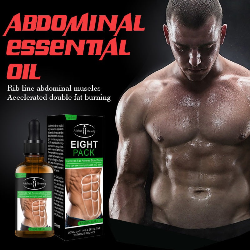 30ML Powerful Abdominal Muscle Essence Oil Stronger Muscle Strong Anti Cellulite Burn Fat Product Weight Loss Essence Oil Men - Virtual Blue Store