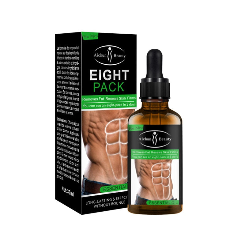 30ML Powerful Abdominal Muscle Essence Oil Stronger Muscle Strong Anti Cellulite Burn Fat Product Weight Loss Essence Oil Men - Virtual Blue Store