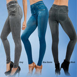 Leggings Jeans for Women Winter Denim Pants Plus Velvet Warm With Pocket Slim Jeggings Fitness Plus Size Leggins Pant