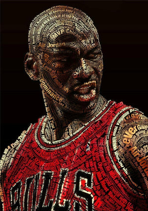 Michael Jordan Art Film Print Silk Poster Home Wall Decor 24x36inch - Virtual Blue Store