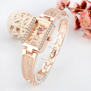Top brand luxury bracelet watch women watches rose gold women's watches diamond ladies watch clock relogio feminino reloj mujer - Virtual Blue Store
