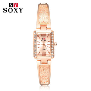 Top brand luxury bracelet watch women watches rose gold women's watches diamond ladies watch clock relogio feminino reloj mujer - Virtual Blue Store