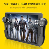 New Six Finger PUBG Joystick For Ipad Tablet Mobile Phone Game Controller  Shooting Trigger Fire Button For Android IOS Iphone