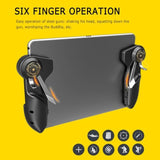 New Six Finger PUBG Joystick For Ipad Tablet Mobile Phone Game Controller  Shooting Trigger Fire Button For Android IOS Iphone - Virtual Blue Store