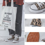 Ulzzang Leopard High-top Canvas Shoes Harajuku Sneakers Fashion New Lace-up Flat Shoes Women Classic Streetwear Wild Zapatos - Virtual Blue Store