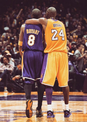 CANVAS Painting Moive NEW Sport 2020 The Last Dance Michael Jordan VS Dear Basketball Kobe Bryant All Star Game Poster Wall Art - Virtual Blue Store