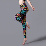 YSDNCHI New Stripe Leopard Print Leggings Women High Waist Legings Wor – Virtual  Blue Store