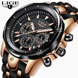 Relogio Masculino New Fashion Watch Men LIGE Top Brand Sport Watches Mens Waterproof Quartz Clock Man Casual Military WristWatch - Virtual Blue Store
