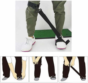 Golf Swing Trainer Leg Correction Belt Training Aid Post Orthotics Strap Poster Corrector for Men Women - Virtual Blue Store