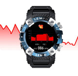 LEMFO LEMD Smart Watch Wireless Bluetooth 5.0 Earphone 2 In 1 360*360 HD Screen Sport Smartwatch Men For Android IOS Phone - Virtual Blue Store
