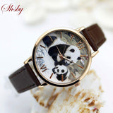 Shsby Brand Leather Strap Women Dress Watch Fashion peacock panda rabbit Casual Quartz Watch Ladies WristWatch relogio feminino - Virtual Blue Store