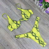 New high cut thong bathing suit high waist swimsuit Solid swimwear women Brazilian Biquini swim beach micro bikini - Virtual Blue Store