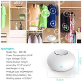 RIGOGLIOSO Mini Ozone Generator Deodorizer Air Purifier USB Rechargeable fridge Purifier Portable air Small Space Clear Odor - Virtual Blue Store