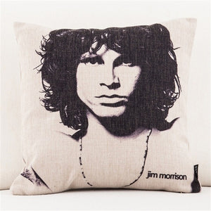 Super Star Peace Love& Music 1969 Cushion Cover Rock & Roll Home Decor Pillow Case Cojines Decorativos Para Sofa Pillow Cover - Virtual Blue Store