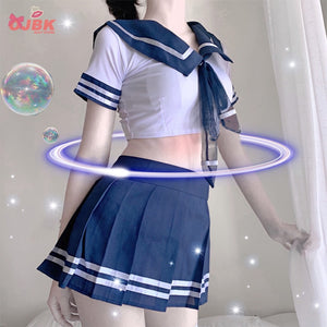 OJBK Women Sexy Cosplay Lingerie Student Uniform  school girl Ladies Erotic Costume Babydoll Dress Women Lace Miniskirt Outfit - Virtual Blue Store