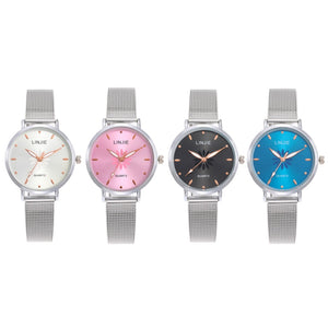 Fashion Ladies Watch Luxury Women Wrist Watches Quartz Clock Female Round Watches Crystal Dial Party Dress Gifts 2019 New - Virtual Blue Store