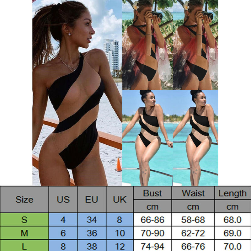 New Women One-Piece Swimsuit Beachwear Swimwear Push-up Padded Monokini Bikini Bathing - Virtual Blue Store