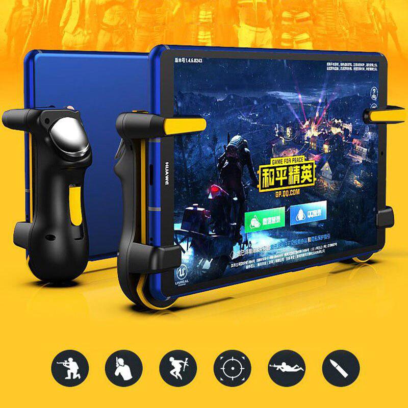 PUBG Trigger Controller Gamepad For Ipad Tablet Capacitance L1R1 Aim Button Joystick Grip For Mobile Phone FPS Game Accessories - Virtual Blue Store