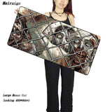 Walking Dead Super Large Size Lock Edge Thicken Mouse Pad 900*400*3MM Natural Rubber Material Waterproof Desk Mousepad - Virtual Blue Store