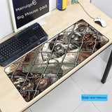 Walking Dead Super Large Size Lock Edge Thicken Mouse Pad 900*400*3MM Natural Rubber Material Waterproof Desk Mousepad - Virtual Blue Store