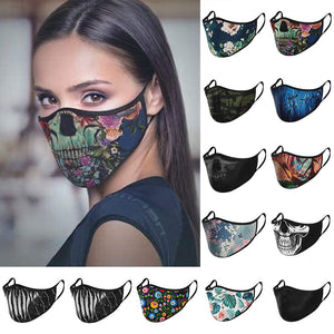 Fashion Scarf Cotton Facemask Faceshield Cloth Facemask Mascarilla Mascarillas Masque Lavable Mondkapjes Wasbaar Mondmasker - Virtual Blue Store