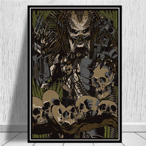 Arnold Schwarzenegger The Predator Monster Movie Poster And Prints Art Canvas Wall Pictures For Living Room Home Decor - Virtual Blue Store