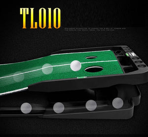 Pgm 3M Indoor Golf Putter Trainer Training Mat Golf Putter Adjustable Slope Green Putter Mini Golf Putting Green Mat - Virtual Blue Store