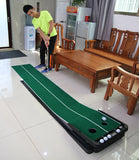 Pgm 3M Indoor Golf Putter Trainer Training Mat Golf Putter Adjustable Slope Green Putter Mini Golf Putting Green Mat - Virtual Blue Store