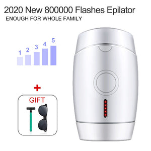Laser Epilator 800000 Flash Professional Permanent Ipl Hair Removal Photoepilator Home Light Pulses Depilatory whole Body Face - Virtual Blue Store