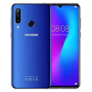 DOOGEE N20 Mobilephone Fingerprint 6.3inch FHD+ Display 16MP Triple Back Camera 64GB 4GB MT6763 Octa Core 4350mAh Cellphone LTE - Virtual Blue Store
