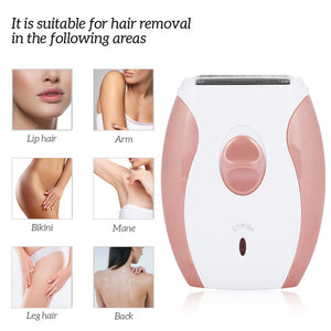 Depilatory Women Epilator USB Electric Shaver Bikini Shaving Razor Hair Removal Trimmer Face Body Underarm Leg Arm Depilation - Virtual Blue Store