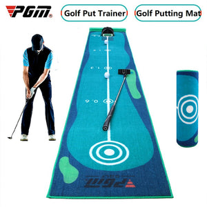 PGM Mini Golf Putting Green Golf Carpet Protable Practice Mat Indoor outdoor Golf Green Practice Office Putting Trainer 50*300cm - Virtual Blue Store
