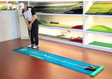 PGM Mini Golf Putting Green Golf Carpet Protable Practice Mat Indoor outdoor Golf Green Practice Office Putting Trainer 50*300cm - Virtual Blue Store