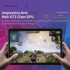 10.1 Inch Tablet Computer Supports Call Wifi Vertical Screen Tablet Computer Android 9.0 Ten Core 2560 * 1600 8G + 256G Dual Car - Virtual Blue Store