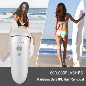 600000 pulsed IPL Laser Hair Removal Machine Laser Epilator Hair Removal Permanent Bikini Trimmer Electric depilador a laser - Virtual Blue Store