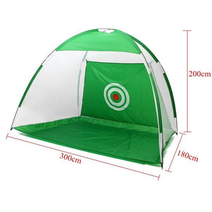 2/3M Indoor Outdoor Golf Practice Net Golf Hitting Cage Garden Grassland Practice Tent Golf Training Equipment Green/Black - Virtual Blue Store
