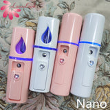 USB Rechargeable Portable Face Spray Bottle 20mL Nano Mister Facial Steamer Beauty Hydrating Skin Care Tools Facial Steamer Spa